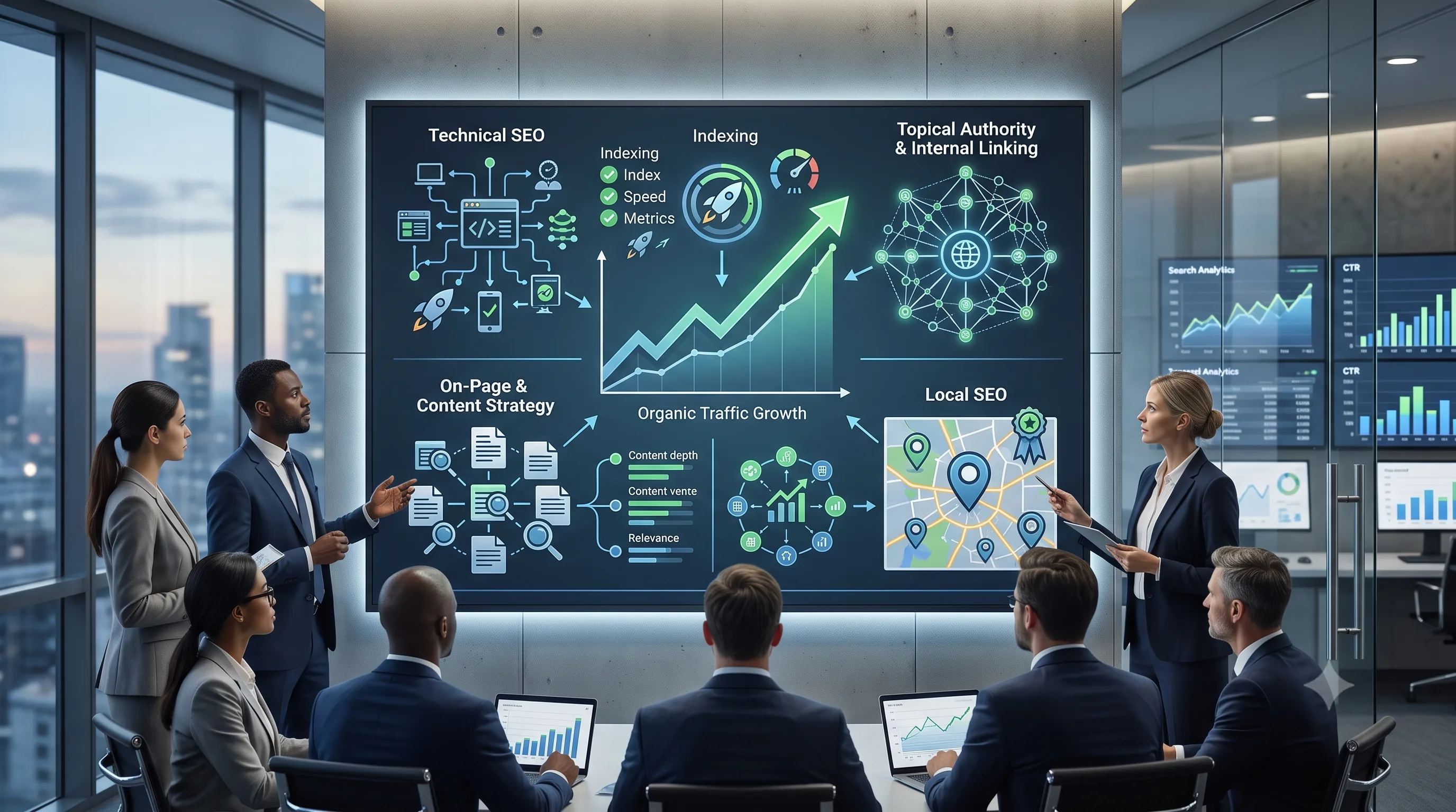 SEO-focused digital marketing agency framework