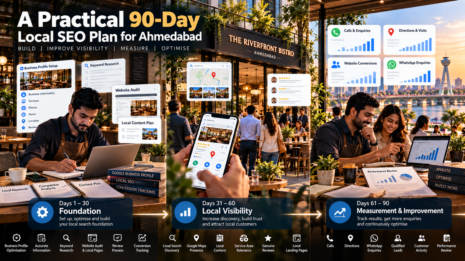 A Practical 90-Day Local SEO Plan for Ahmedabad