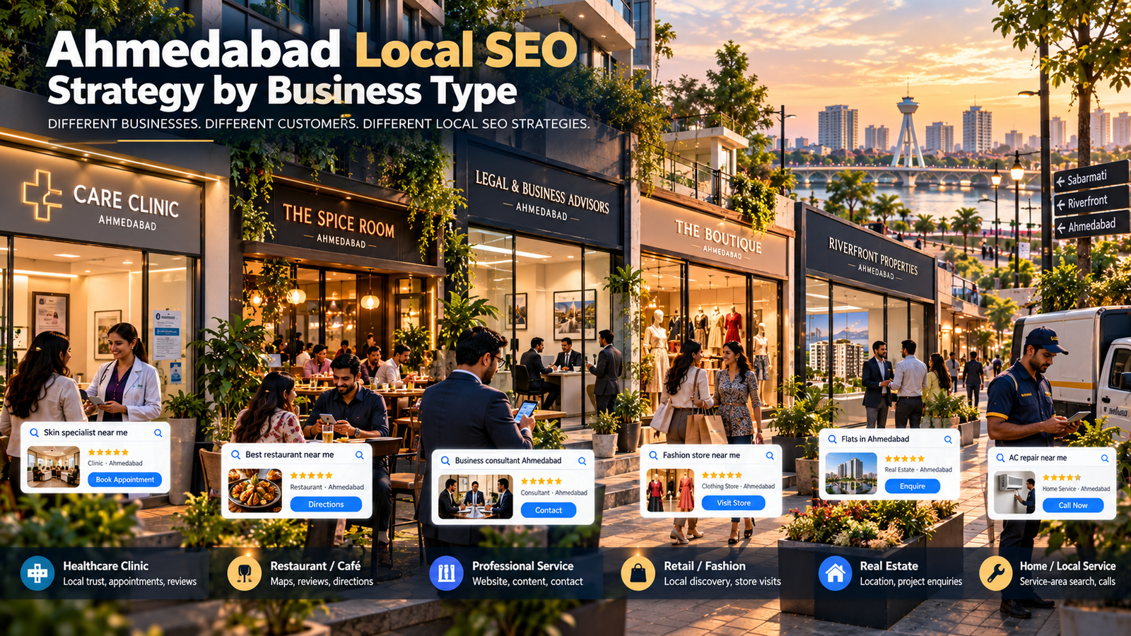 Ahmedabad Local SEO Strategy by Business Type