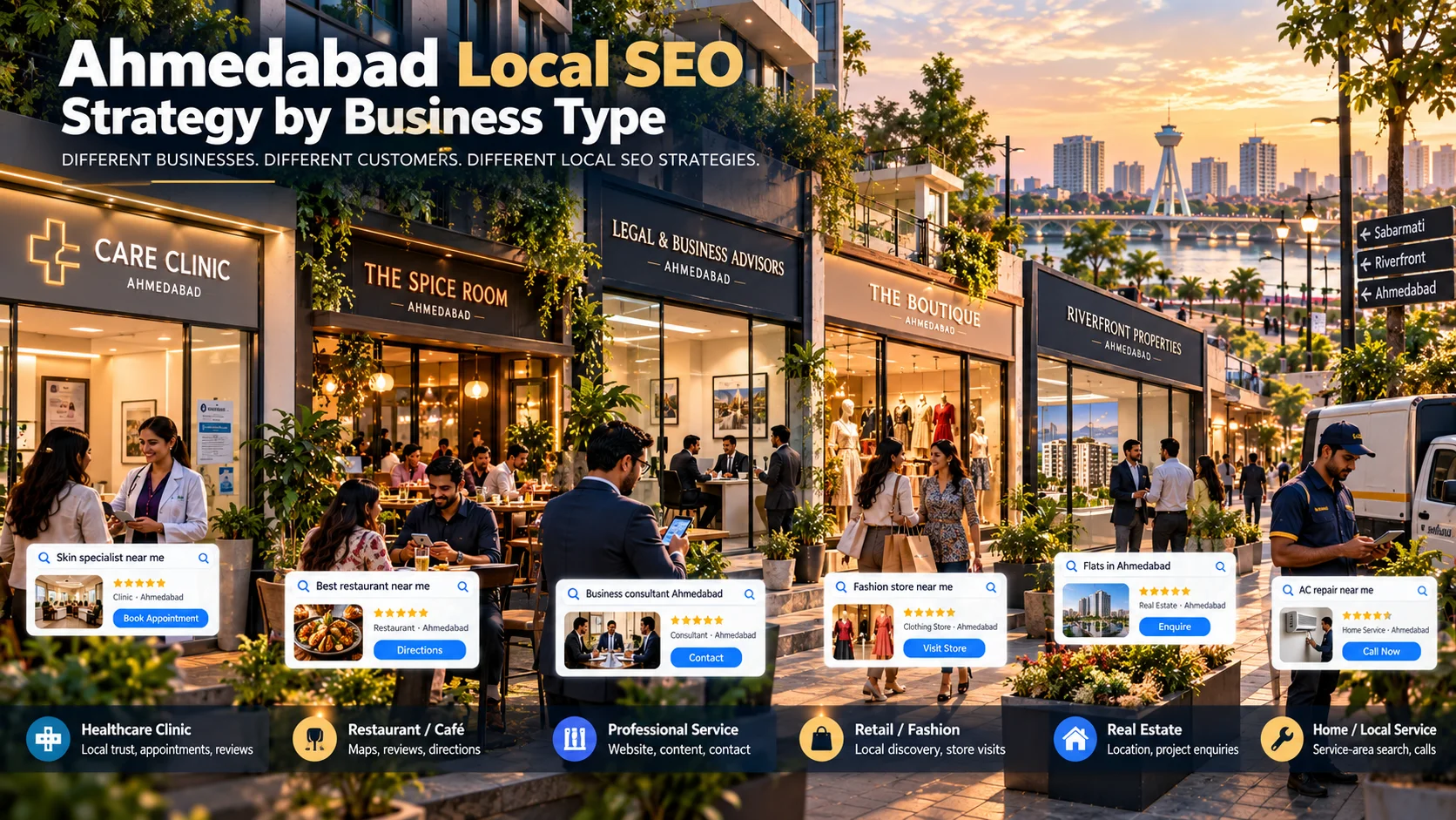 Ahmedabad Local SEO Strategy by Business Type