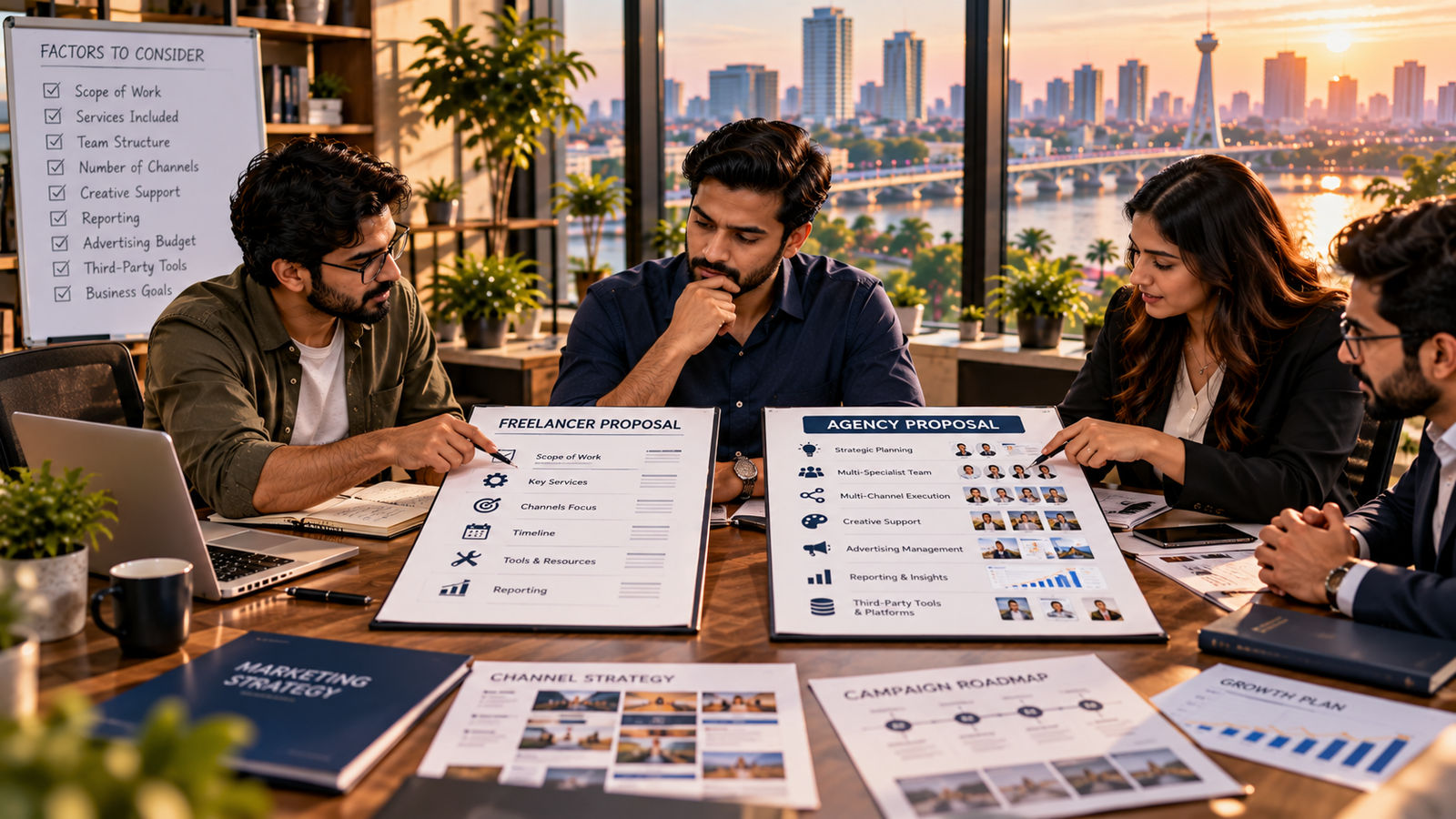 Marketing Agency vs Freelancer in Ahmedabad