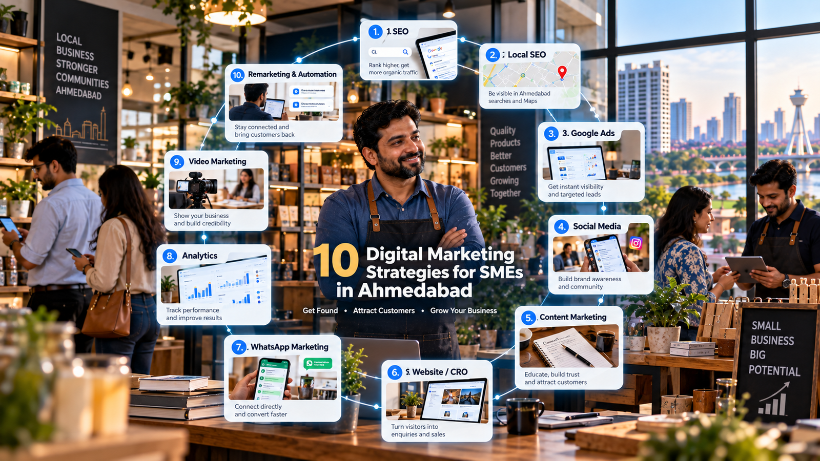 10 Digital Marketing Strategies for SMEs in Ahmedabad